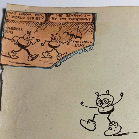 Autograph Claude Shafer "The Doodle Bugs" Cartoonist 1878-1962 - Picture 3 of 4